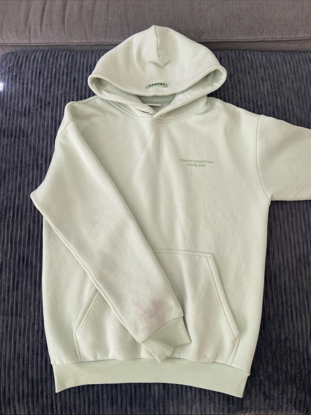 Pastel Green Hooded Sweatshirt